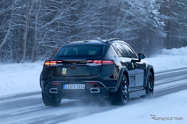 ポルシェ カイエン EV プロトタイプ（スクープ写真）