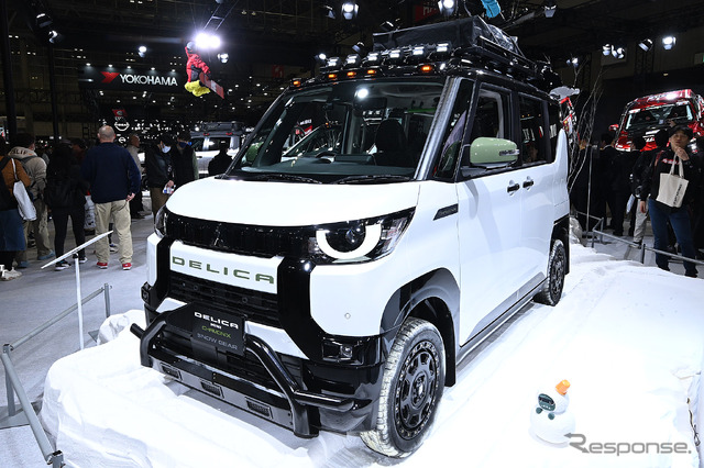 カスタムされたデリカミニ、軽ハイトワゴンの進化形として注目を浴びる!…東京オートサロン2024