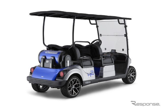 水素エンジンを搭載したゴルフカー DRIVE H2