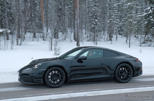 ポルシェ 911 改良新型プロトタイプ(スクープ写真)