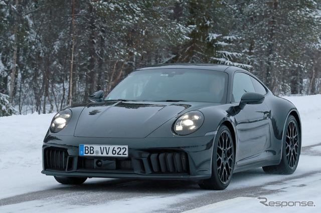 ポルシェ 911 改良新型プロトタイプ(スクープ写真)