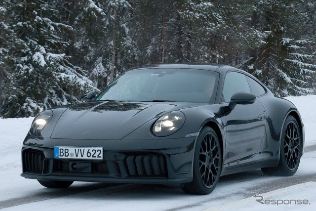ポルシェ 911 改良新型プロトタイプ(スクープ写真)