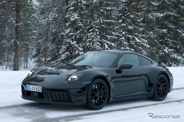 ポルシェ 911 改良新型プロトタイプ(スクープ写真)