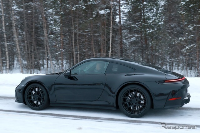 ポルシェ 911 改良新型プロトタイプ(スクープ写真)