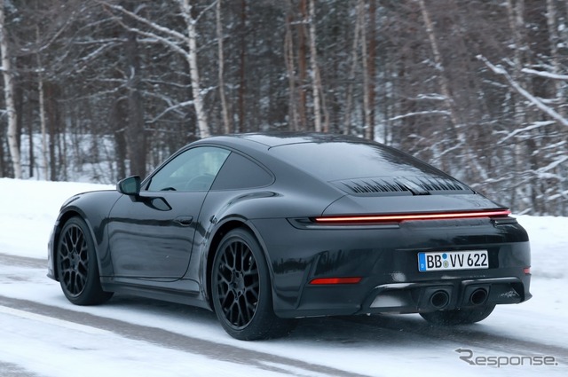 ポルシェ 911 改良新型プロトタイプ(スクープ写真)