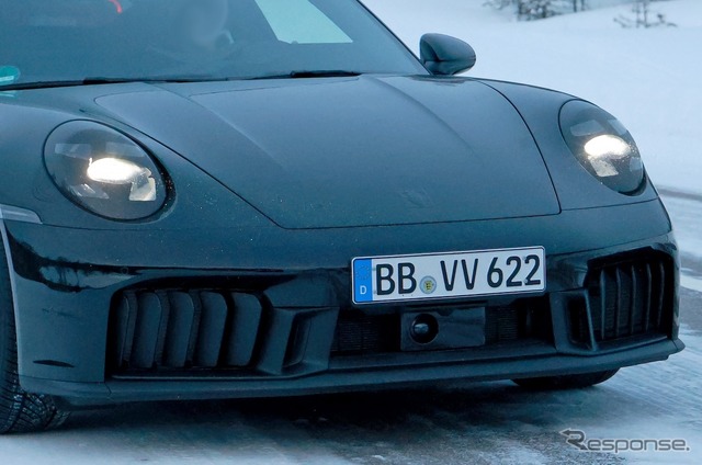 ポルシェ 911 改良新型プロトタイプ(スクープ写真)