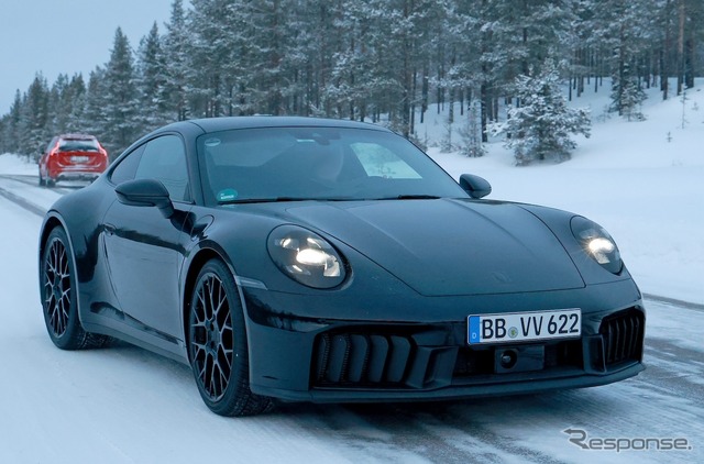 ポルシェ 911 改良新型プロトタイプ(スクープ写真)