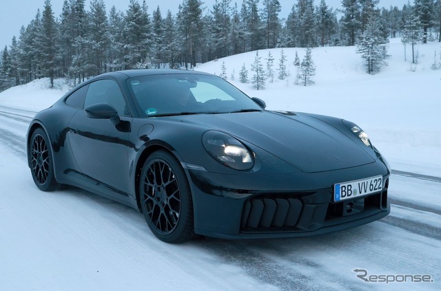 ポルシェ 911 改良新型プロトタイプ(スクープ写真)
