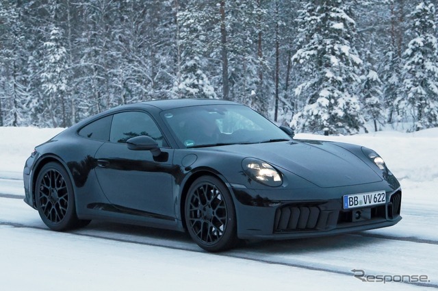 ポルシェ 911 改良新型プロトタイプ(スクープ写真)
