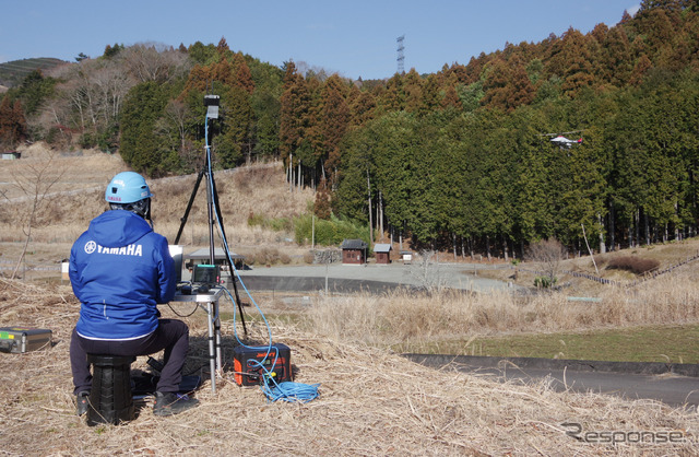 ヤマハ発動機の産業用無人ヘリコプターによる森林計測サービス「RINTO」