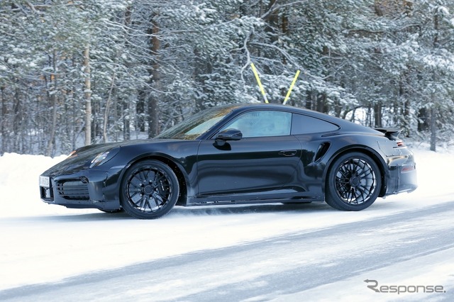 ポルシェ 911ターボ 改良新型プロトタイプ(スクープ写真)