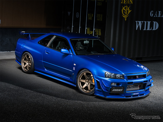 TE37SAGA S-PLUS 19inch R34 GTR装着例