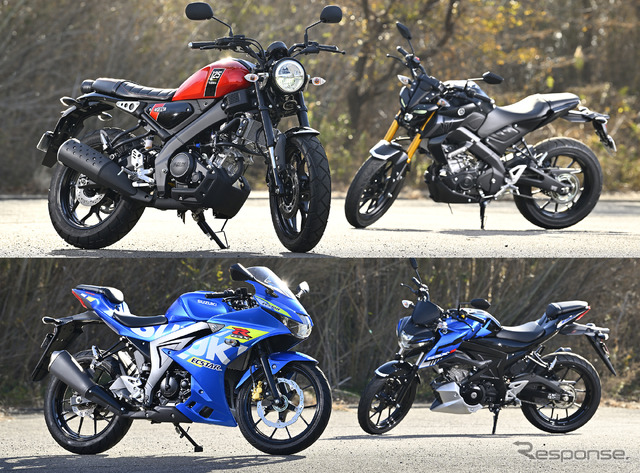 ヤマハとスズキ、人気の125ccスポーツの見どころを比較