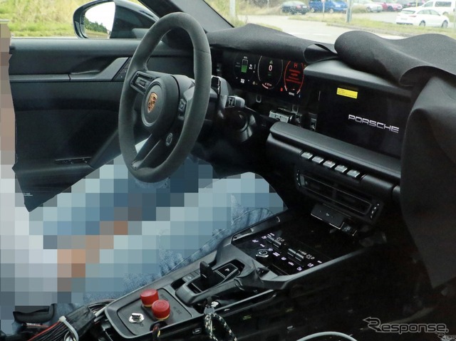 ポルシェ 718ボクスター EV プロトタイプ(スクープ写真)