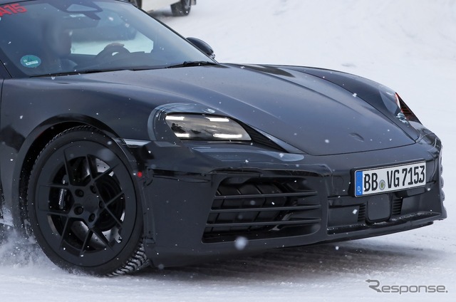 ポルシェ 718ボクスター EV プロトタイプ(スクープ写真)