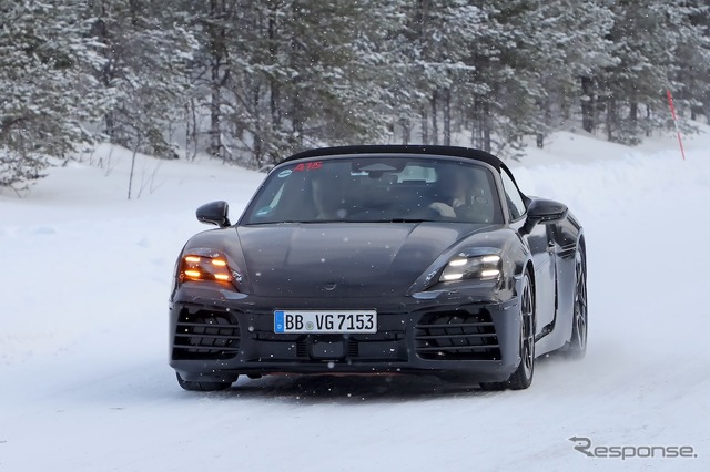 ポルシェ 718ボクスター EV プロトタイプ(スクープ写真)