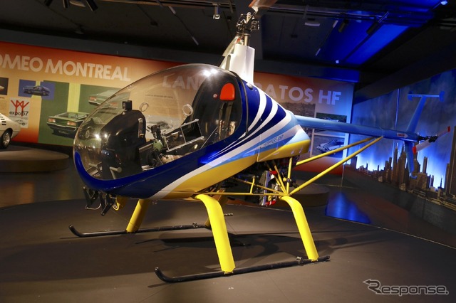 1991年CH7エンジェル単座ヘリコプター。2019年、トリノ自動車博物館企画展で