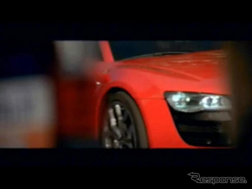 アウディ R8、フェラーリを挑発