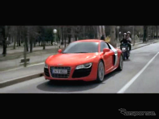 アウディ R8、フェラーリを挑発