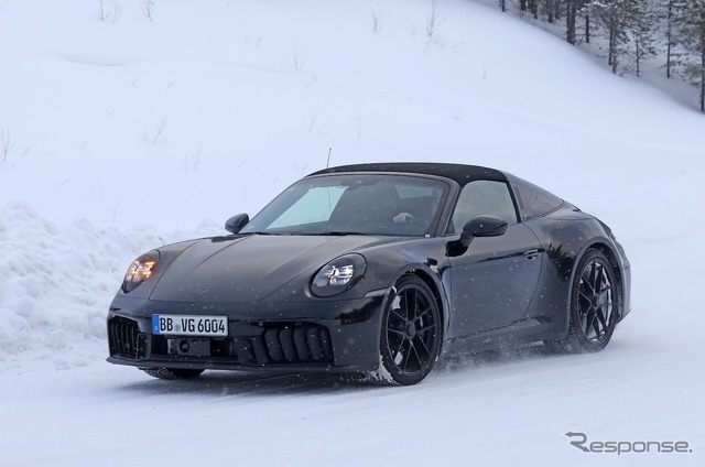 ポルシェ 911タルガ 改良新型プロトタイプ(スクープ写真)