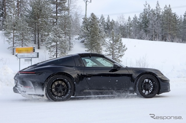 ポルシェ 911タルガ 改良新型プロトタイプ(スクープ写真)