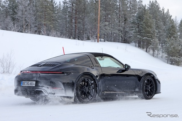 ポルシェ 911タルガ 改良新型プロトタイプ(スクープ写真)