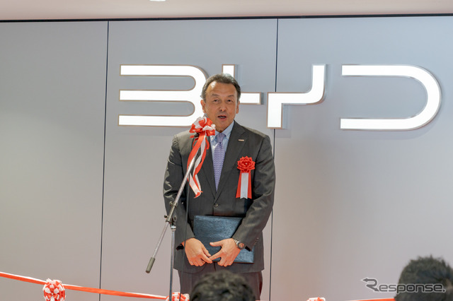 BYDオートジャパン 代表取締役社長の東福寺厚樹氏。