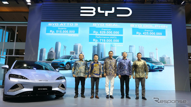 BYDブース(インドネシアモーターショー2024)
