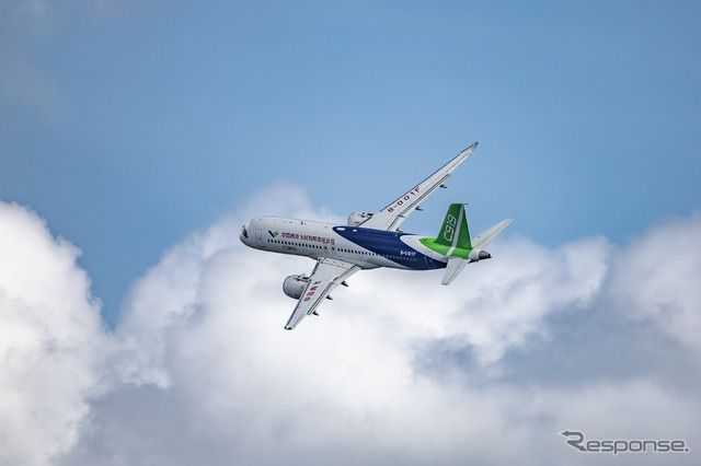 中国が開発したジェット旅客機:C919(シンガポールエアショー2024)