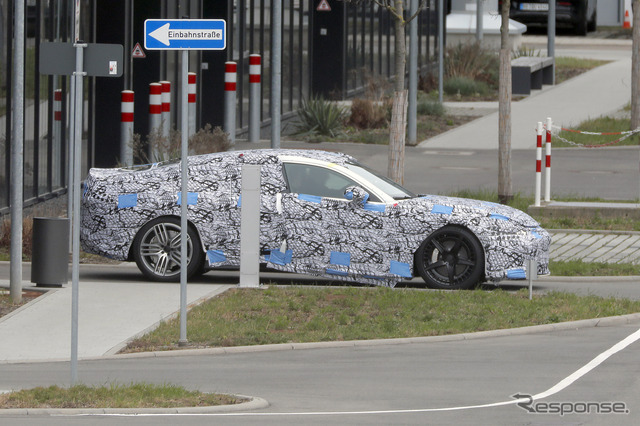 メルセデスAMGの新型高性能4ドアEV プロトタイプ(スクープ写真)