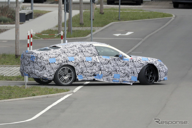 メルセデスAMGの新型高性能4ドアEV プロトタイプ(スクープ写真)
