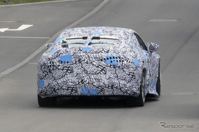 メルセデスAMGの新型高性能4ドアEV プロトタイプ(スクープ写真)