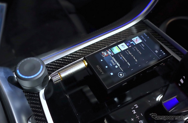 DAP再生はソニー・NW-308を使用。audisonのBluetoothレシーバー「Be-CON」を交わしてDSPに接続