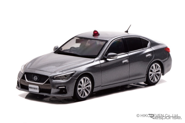 日産スカイラインGT(V37)2022警察本部刑事部機動捜査隊車両(グレー)