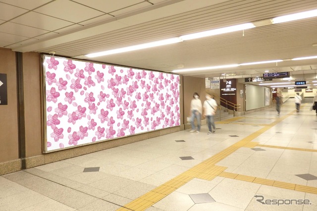 46道府県の駅に夢を掲出する（イメージ）