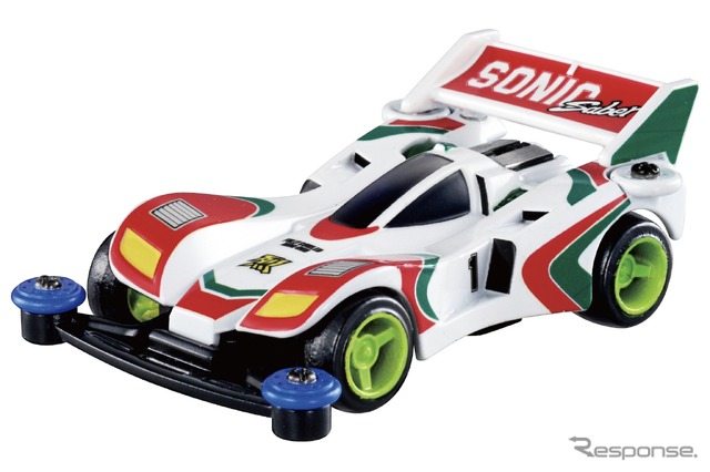 トミカプレミアムunlimited 爆走兄弟レッツ&ゴー!! ミニ四駆 ソニックセイバー (C)TOMY (C)TAMIYA (C)こしたてつひろ/小学館・ShoPro