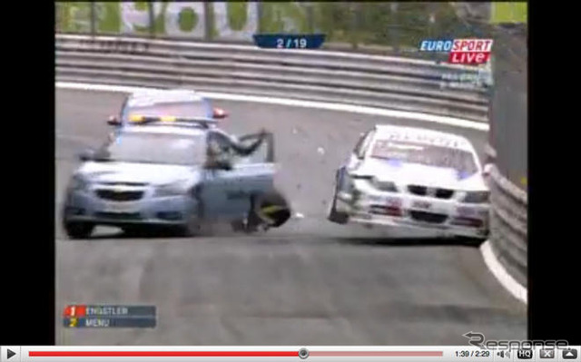 【WTCC】BMWとセーフティカーがクラッシュ