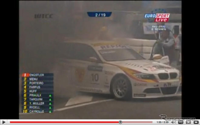 【WTCC】BMWとセーフティカーがクラッシュ