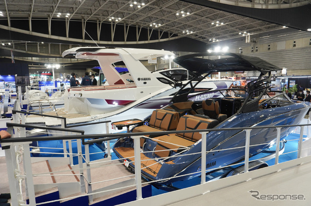 ヤマハブースの展示(ジャパン・インターナショナルボートショー2024)