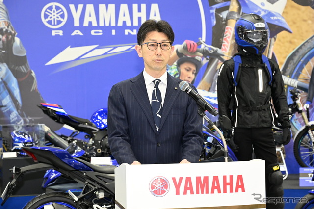 ヤマハ発動機販売の松岡大司社長(東京モーターサイクルショー2024)
