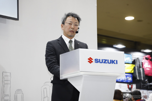 スズキ 二輪事業本部長 田中強氏(東京モーターサイクルショー2024)
