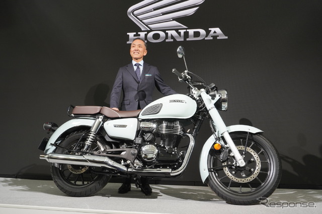 ホンダ GB350Cとホンダモーターサイクルジャパン 室岡克博社長(東京モーターサイクルショー2024)