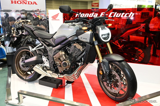 「Eクラッチ」を搭載するホンダ CB650R(東京モーターサイクルショー2024)