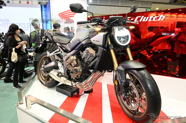 「Eクラッチ」を搭載するホンダ CB650R(東京モーターサイクルショー2024)