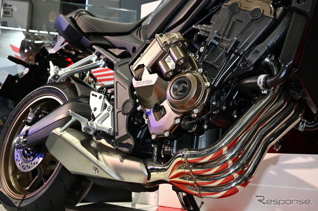 「Eクラッチ」を搭載するホンダ CB650R(東京モーターサイクルショー2024)