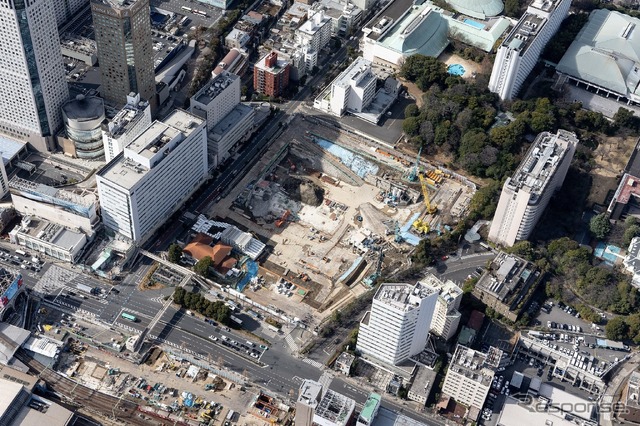 (仮称)品川駅西口地区A地区新築計画:計画敷地(2024年2月9日時点)