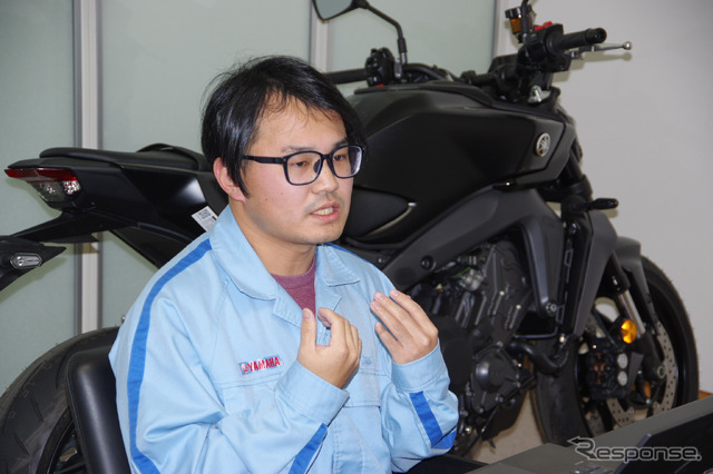ヤマハ MT-09 新型パワートレイン担当の川名拳豊さん