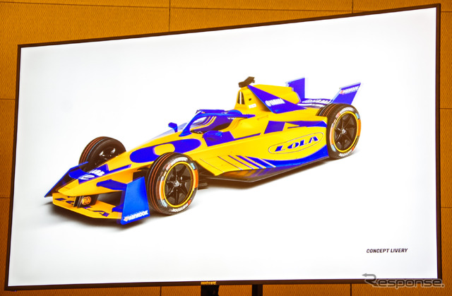 ヤマハ発動機、EVレース「フォーミュラE」に2025年より参入へ。画像は会見で見せた車両のコンセプトイメージ