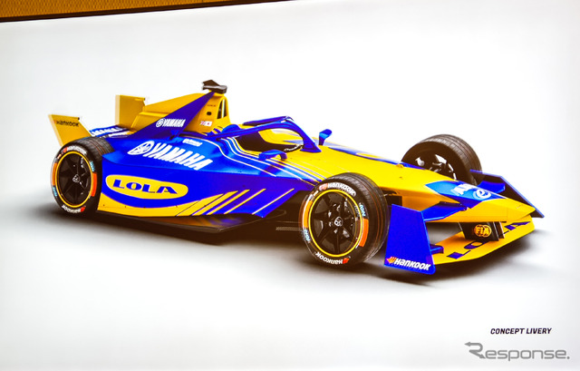 ヤマハ発動機、EVレース「フォーミュラE」に2025年より参入へ。画像は会見で見せた車両のコンセプトイメージ