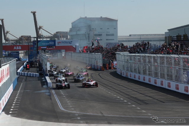 「2024 東京E-Prix」の模様。